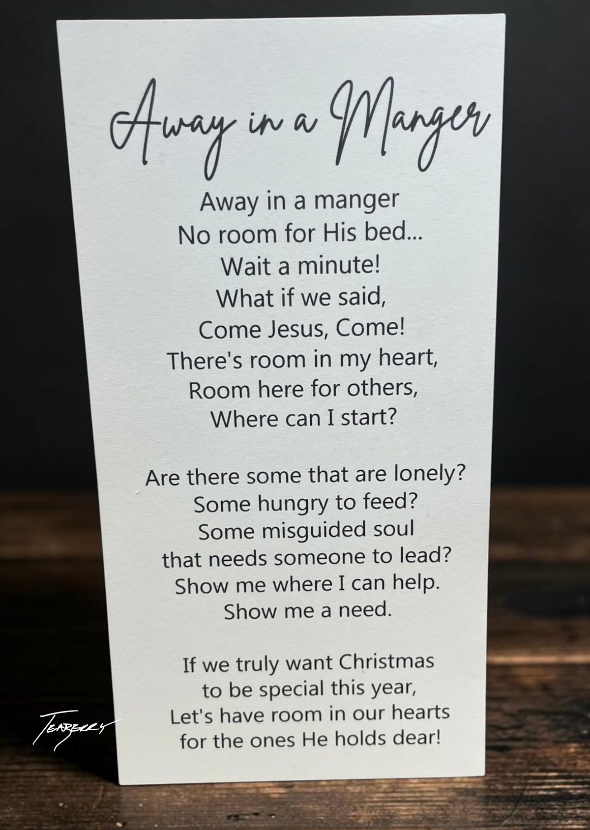 Away in a Manger Nativity