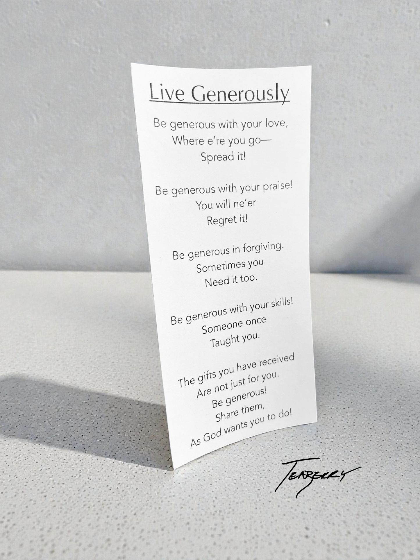 Live Generously